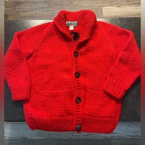 GOGO sweater long heart Snow cardigan